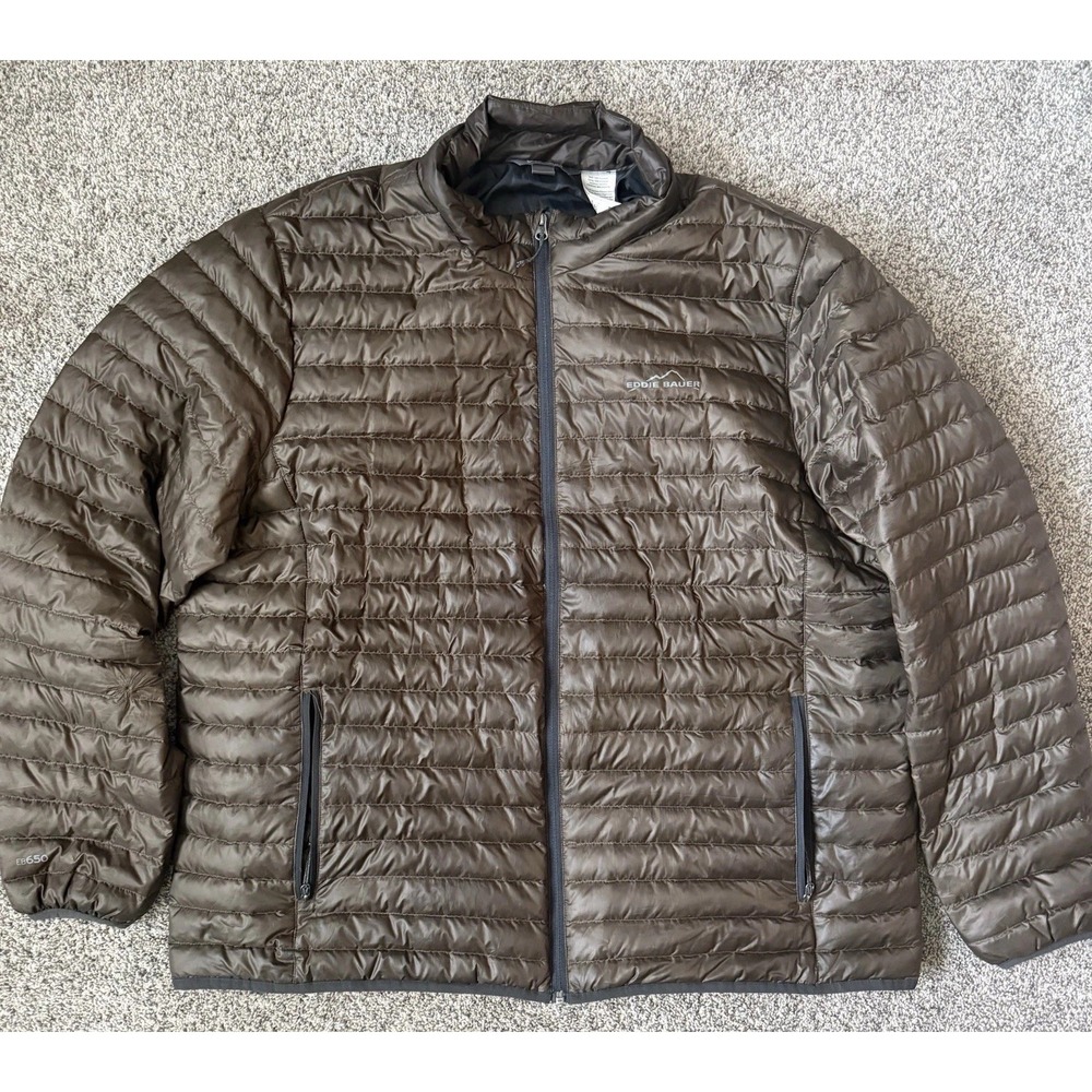 Eddie Bauer Men's 80% Down Fill EB650 Jacket Bronze Packable XXL